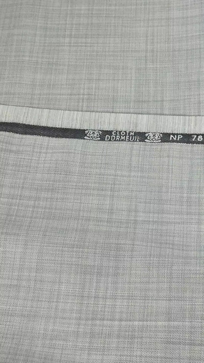 Imported Suiting Grey Textured High Twist Blend – England Fashion (Dormueil Premium)