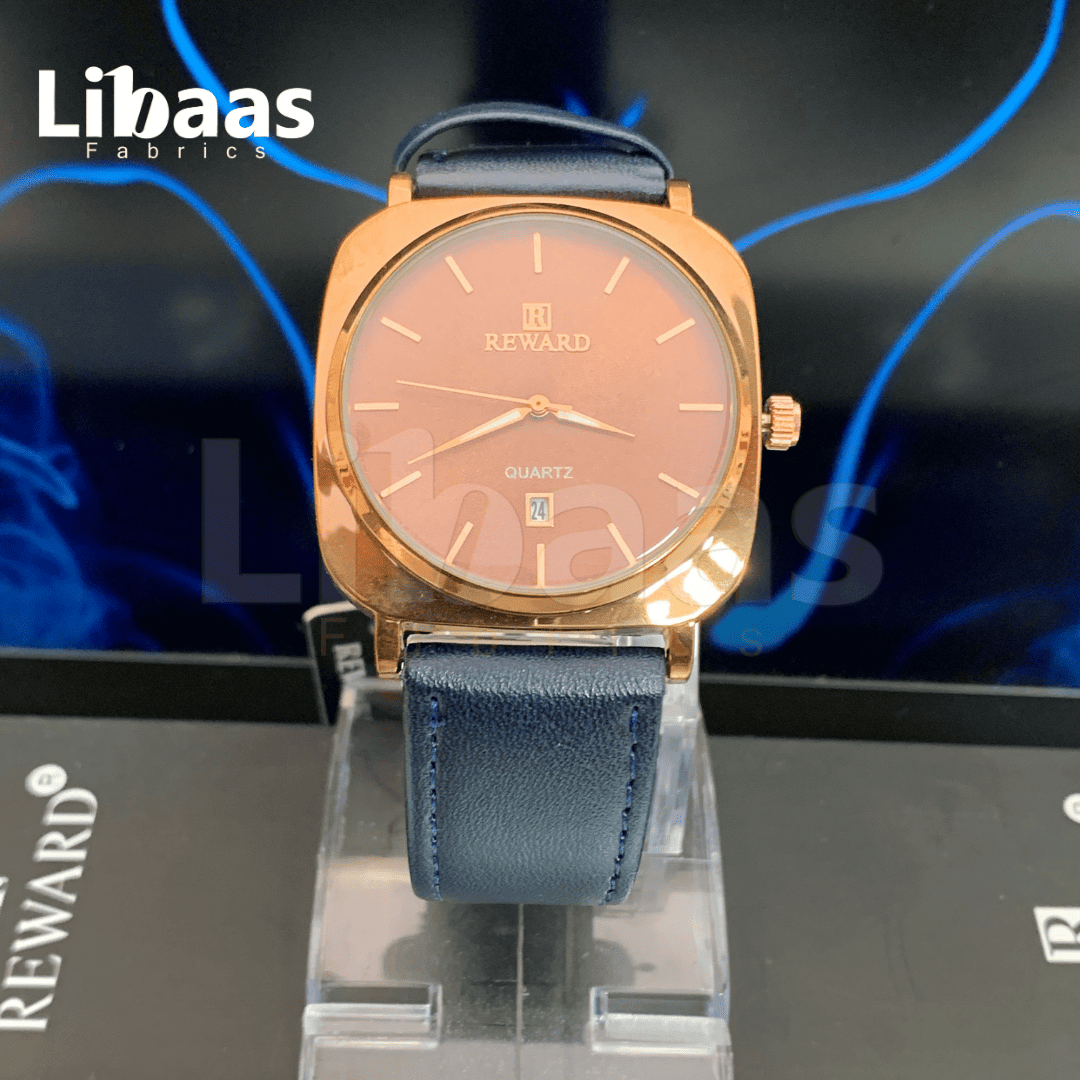 REWARD Leather Strap Premium Watch - Libaas Fabrics