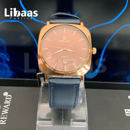 REWARD Leather Strap Premium Watch - Libaas Fabrics
