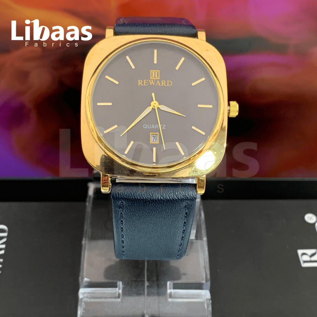 REWARD Leather Strap Premium Watch - Libaas Fabrics