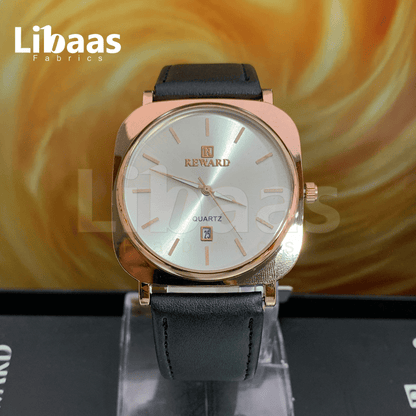 REWARD Leather Strap Premium Watch - Libaas Fabrics