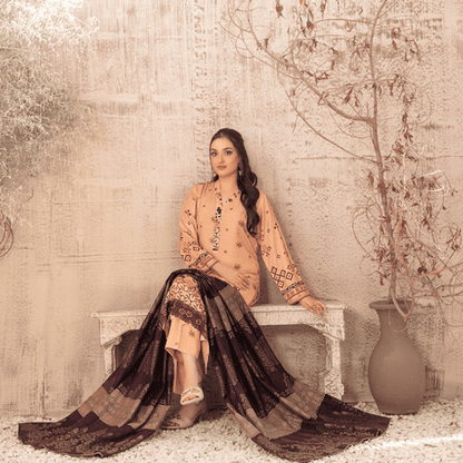 SAFAK Shawl – Digital Print Collection by Tawakkal (Unstitched) - Libaas Fabrics