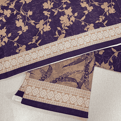 Safina Printed Khaddar 3 Piece (Unstitched) – Shirt, Dupatta & Trouser - Libaas Fabrics