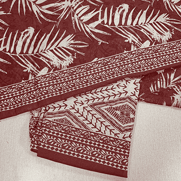 Safina Printed Khaddar 3 Piece (Unstitched) – Shirt, Dupatta & Trouser - Libaas Fabrics