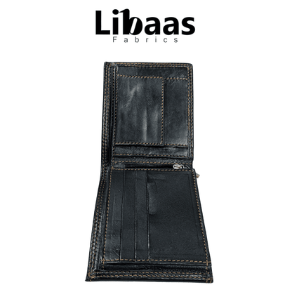 Sheep Leather Wallet Collection – Dark Brown - Libaas Fabrics
