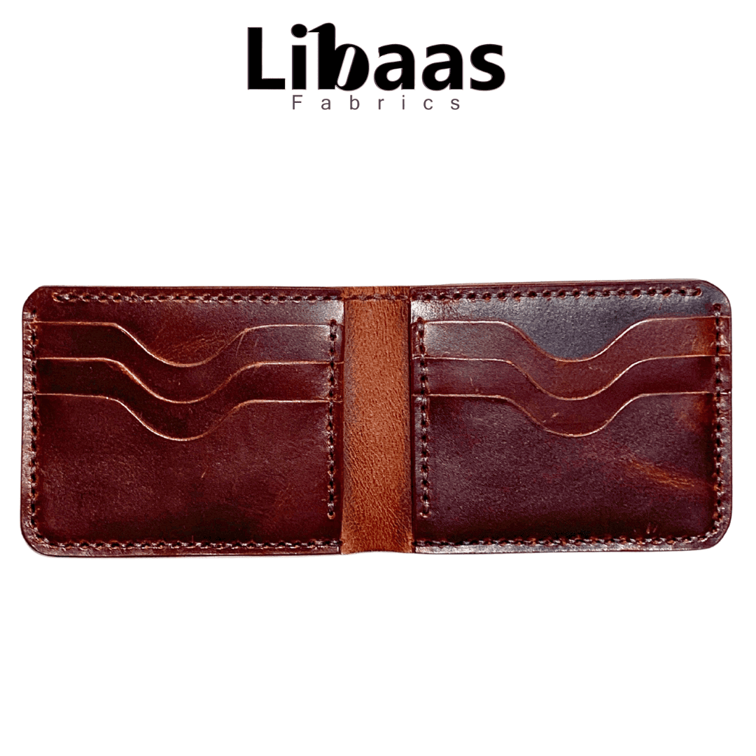 Signature Leather Wallet – Hand Made - Libaas Fabrics