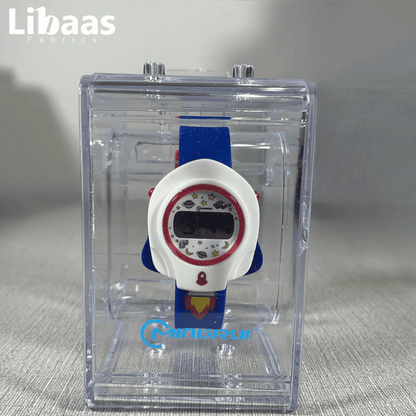 Space - Themed Blue & White Kids Watch - Libaas Fabrics