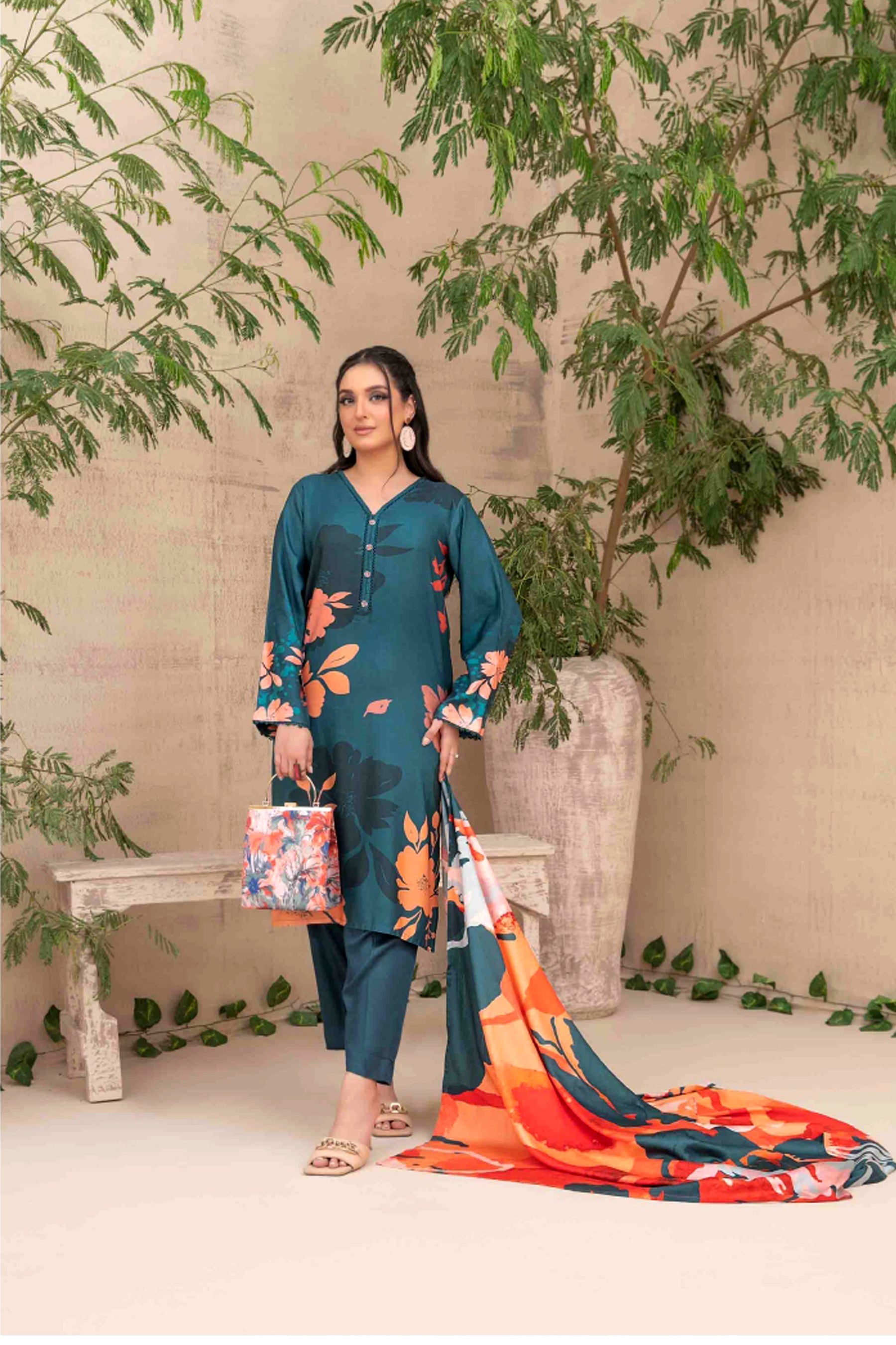 TAWAKAL Layina New Arrival Designer Stitched Dress D - 5088 - Libaas Fabrics