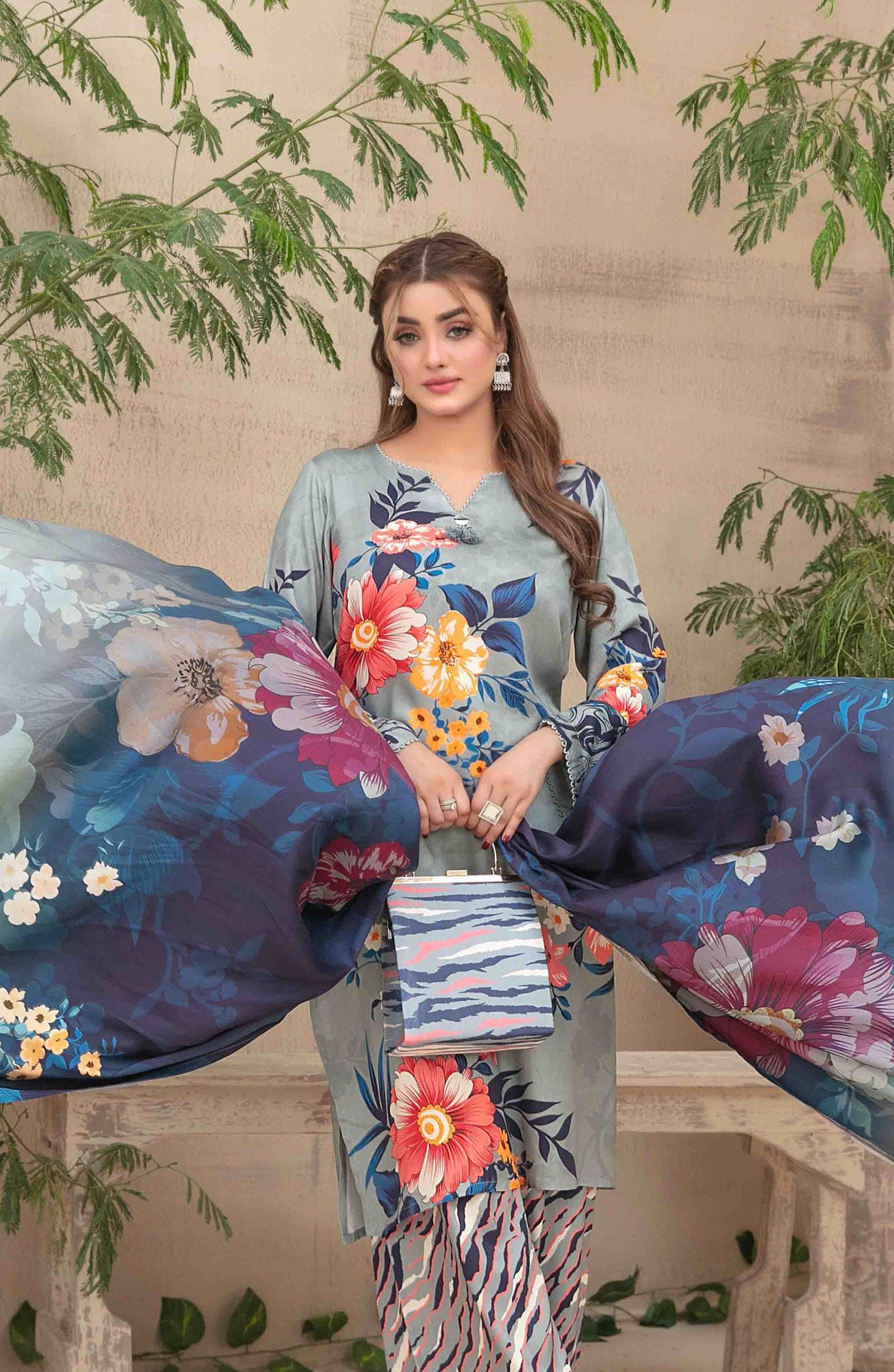 TAWAKAL Layina New Arrival Designer Stitched Dress D - 5089 - Libaas Fabrics