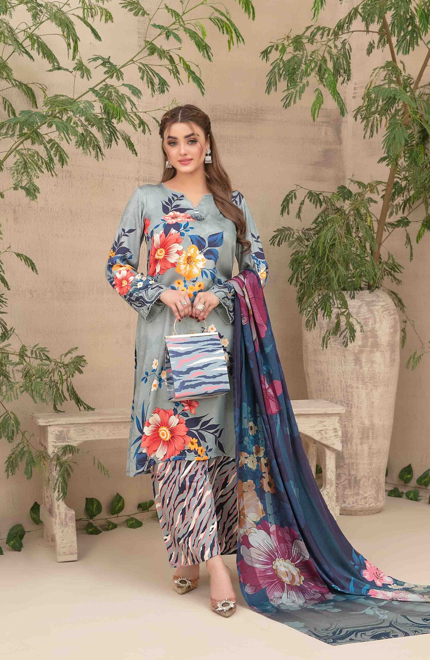 TAWAKAL Layina New Arrival Designer Stitched Dress D - 5089 - Libaas Fabrics