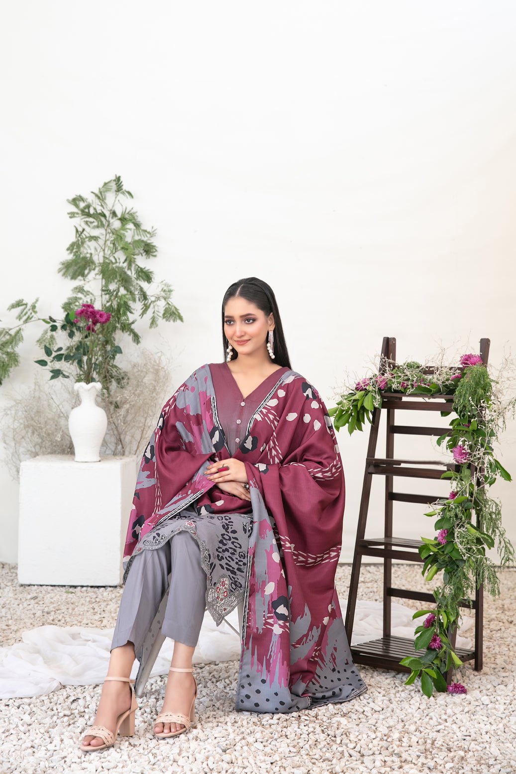 TAWAKAL suhaila New Arrival Designer Stitched Dress D - 3705 - Libaas Fabrics