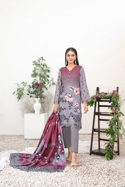 TAWAKAL suhaila New Arrival Designer Stitched Dress D - 3705 - Libaas Fabrics