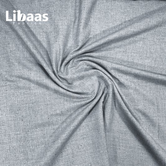 Ultimate High Twist Blend Kashmiri Wool – Glacier Speckle Gray (Premium Imported) - Libaas Fabrics