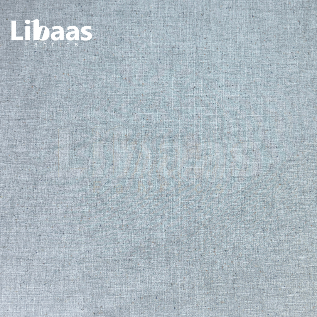 Ultimate High Twist Blend Kashmiri Wool – Misty Steel Blue (Premium Imported) - Libaas Fabrics