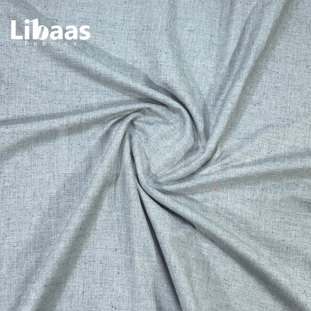 Ultimate High Twist Blend Kashmiri Wool – Misty Steel Blue (Premium Imported) - Libaas Fabrics