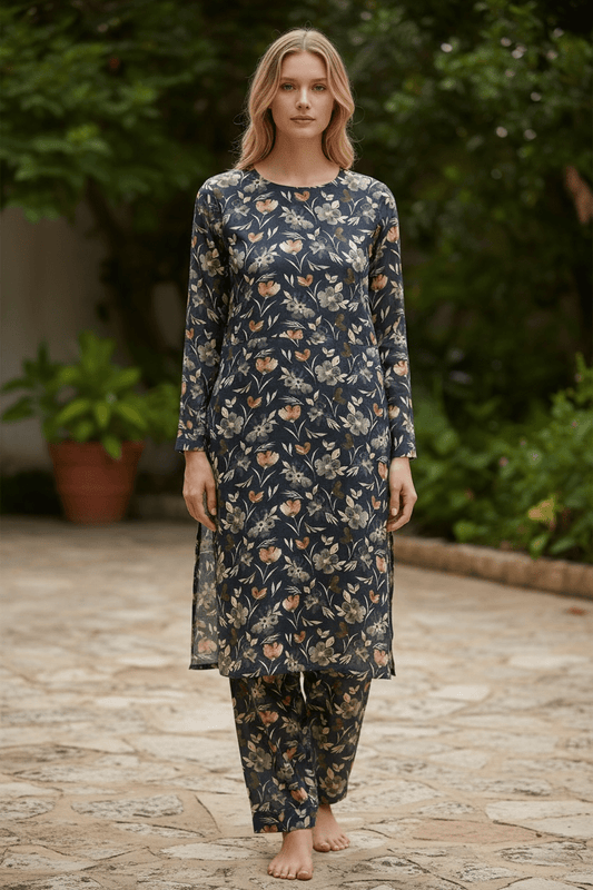 Unstitched 2 Piece Khaddar Fabric – Premium Winter Collection - Libaas Fabrics