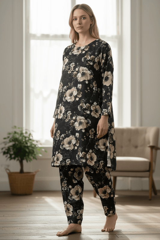 Unstitched 2 Piece Khaddar Fabric – Premium Winter Collection - Libaas Fabrics