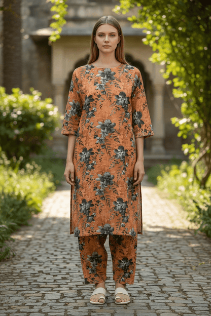 Unstitched 2 Piece Khaddar Fabric – Premium Winter Collection - Libaas Fabrics