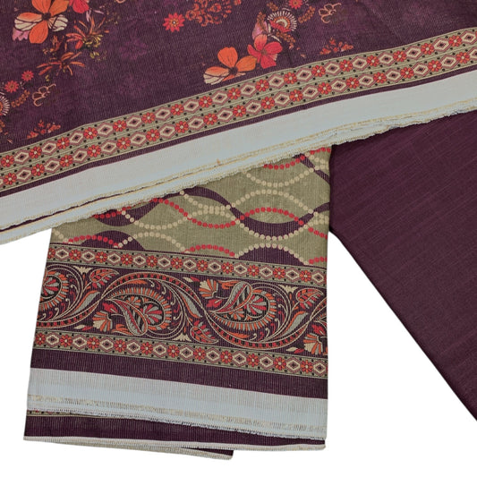 Unstitched 3 Piece Karandi (Chamki) Fabric – Winter Collection - Libaas Fabrics