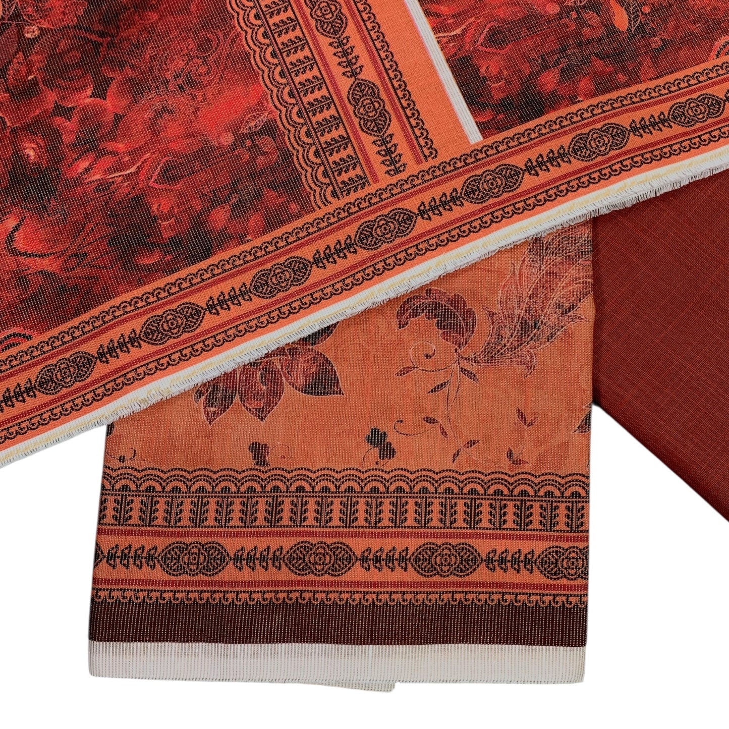 Unstitched 3 Piece Karandi (Chamki) Fabric – Winter Collection - Libaas Fabrics