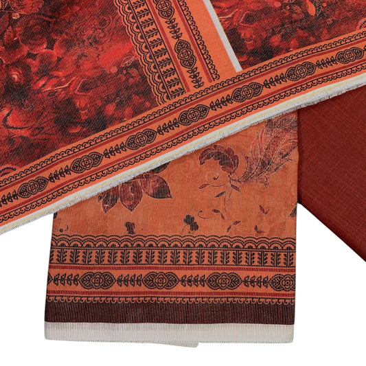 Unstitched 3 Piece Karandi (Chamki) Fabric – Winter Collection - Libaas Fabrics